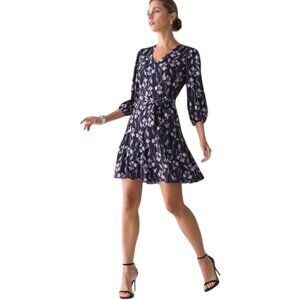 WHITE HOUSE BLACK MARKET FLORAL PRINT TRAPEZE STYLE DRESS, NWT